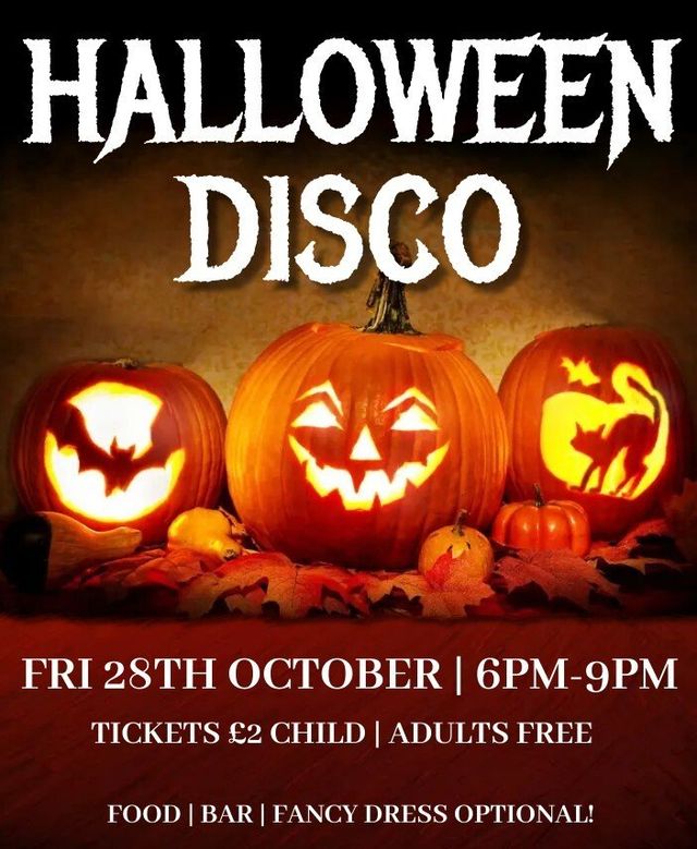 Halloween Disco 28 Oct